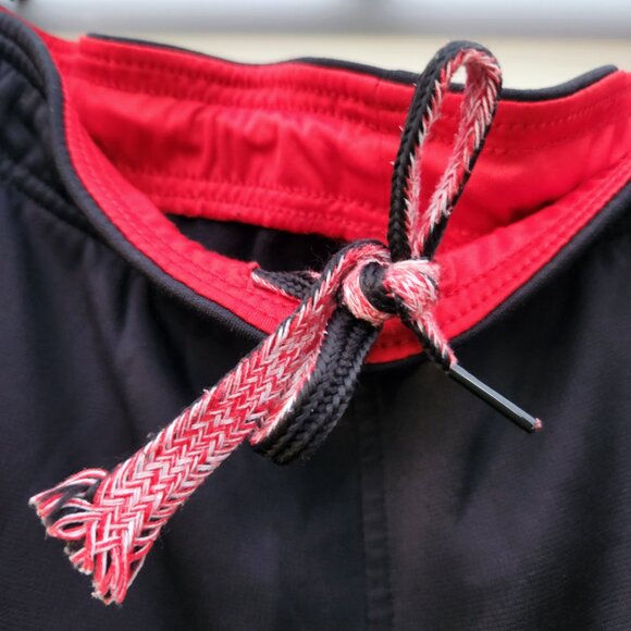 Adidas Joggers Loungewear Track Pants XL- BLACK/RED 3 STRIPES - Picture 4 of 4